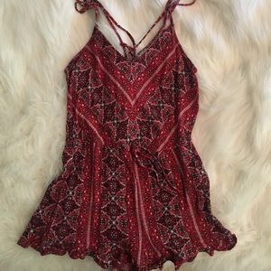 Forever 21 Printed Romper